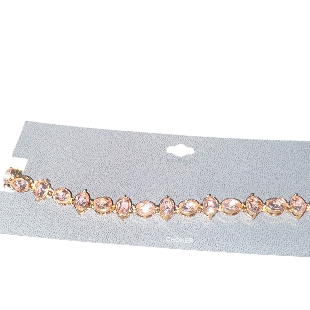 Express Choker, Pink Ice colored glass gemstones, nwt - Picture 12 of 17